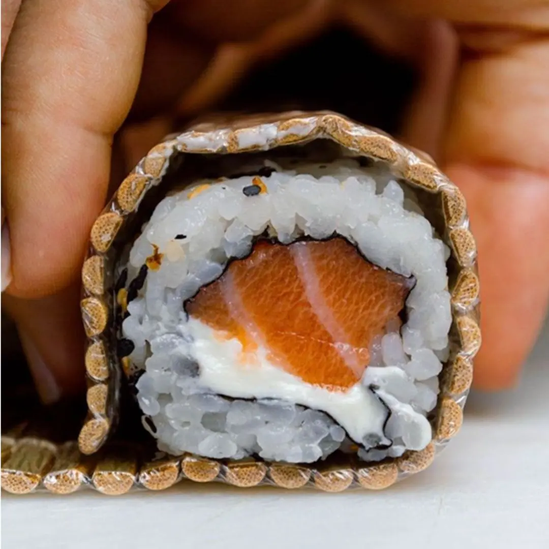 Cartel de Taller de sushi y gyozas