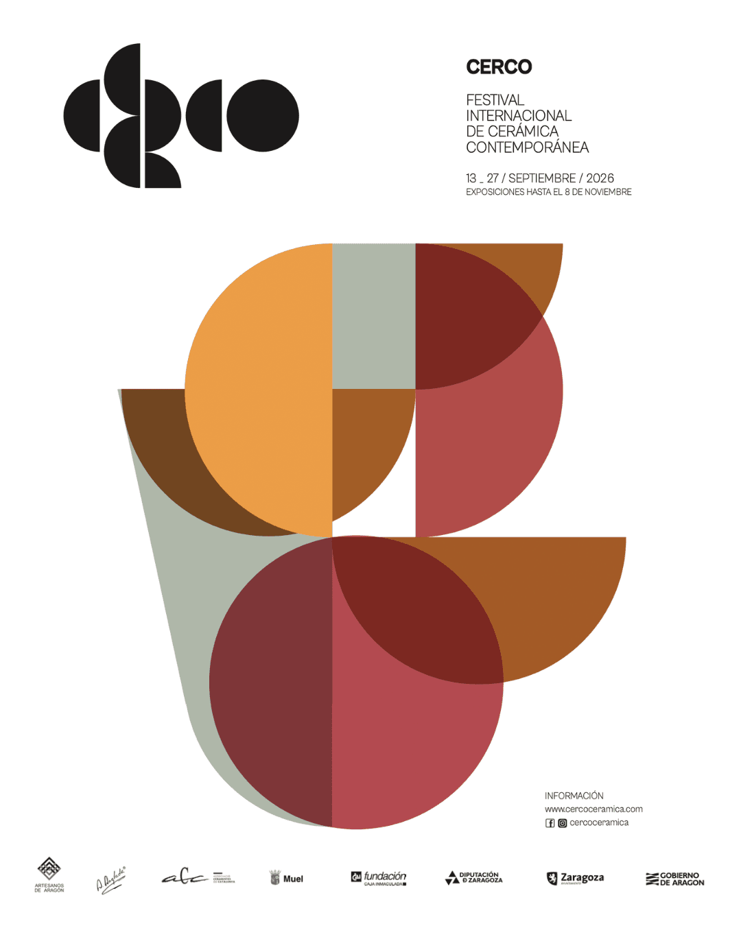 Cartel de Cine y cerámica: «Zaragoza Moderna»