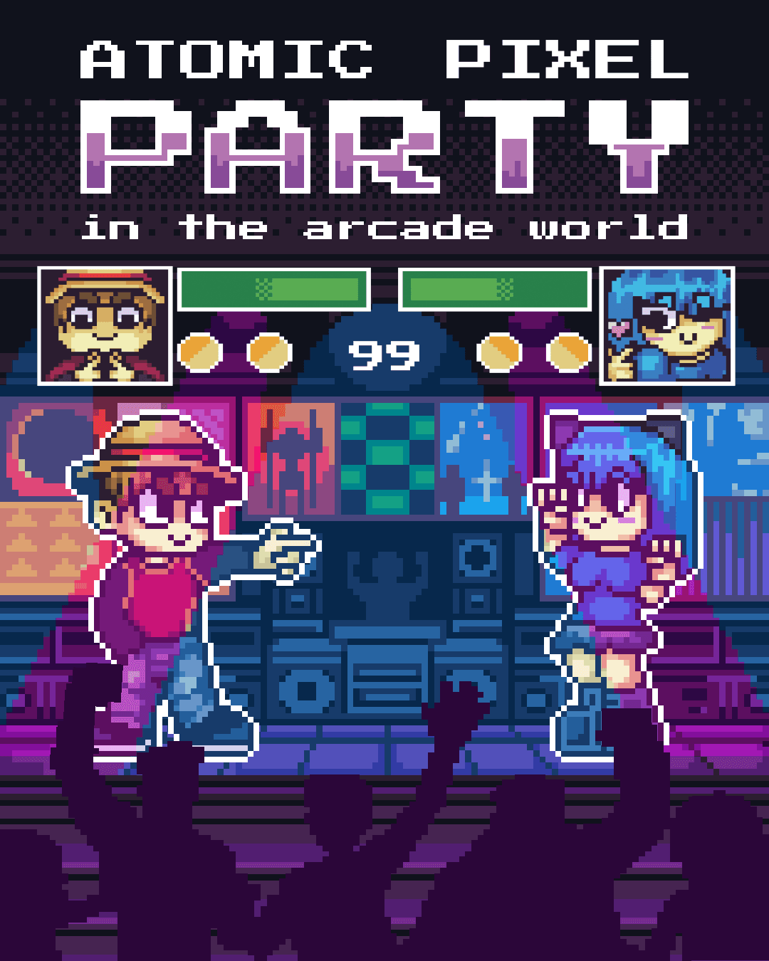 Cartel de Atomic Pixel Party
