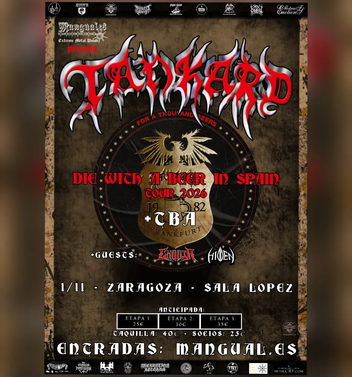Cartel de Tankard + Exodia + Hidden