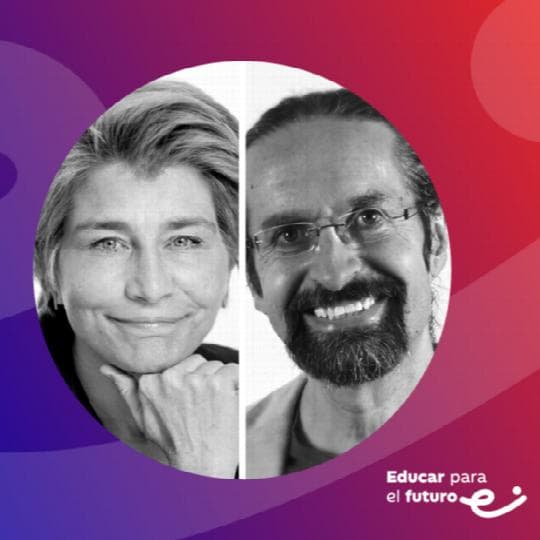 Cartel de Espacios de aprendizaje que educan con Rosan Bosch y Siro López
