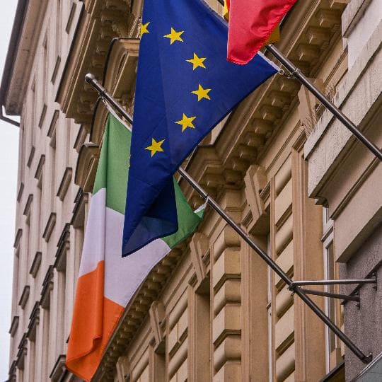 Cartel de Encuentro con el embajador de Irlanda