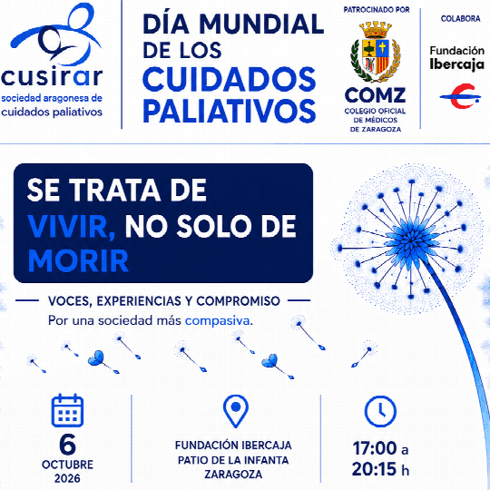 Cartel de Día Mundial de los Cuidados Paliativos: «Se trata de vivir, no sólo de morir»