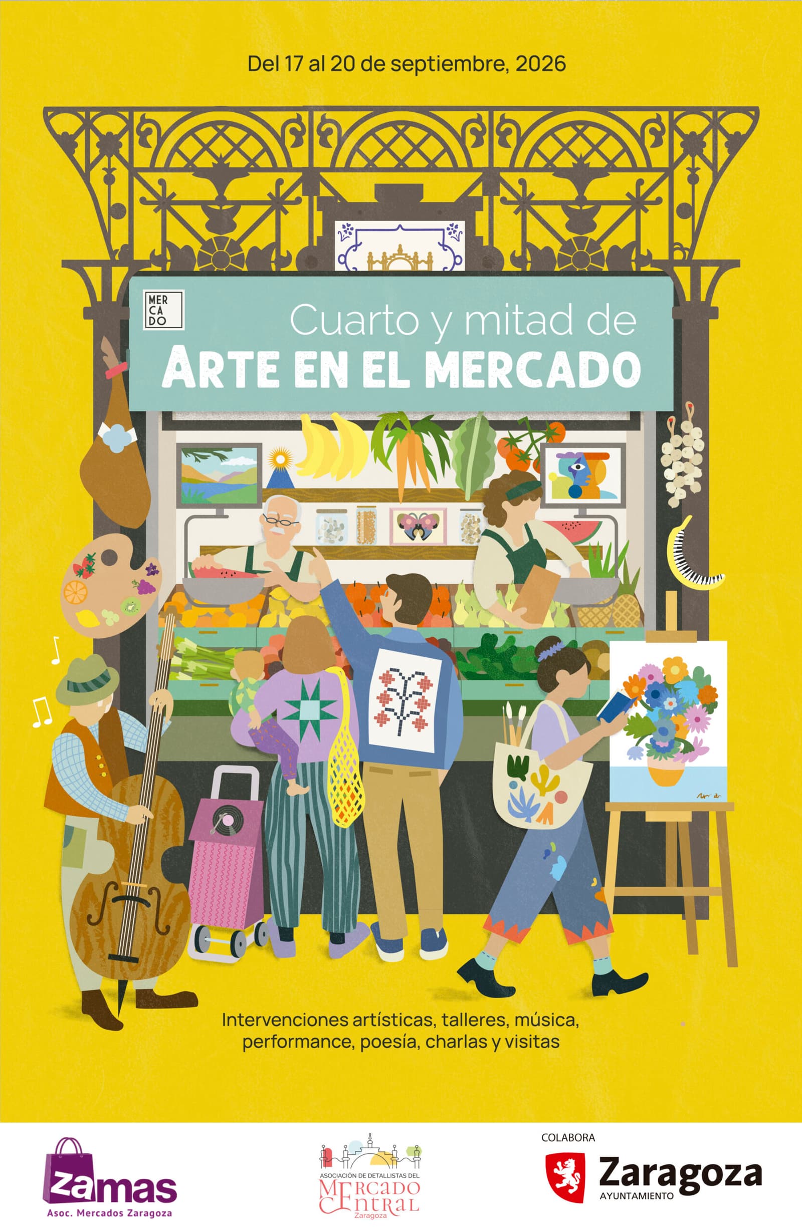 Cartel de Cuarto y mitad: arte en el Mercado
