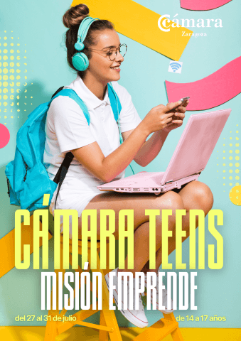 Cartel de Cámara Teens: Misión emprende