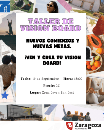 Cartel de Taller de Vision Board