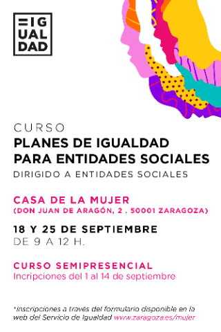 Cartel de Planes de Igualdad para entidades sociales