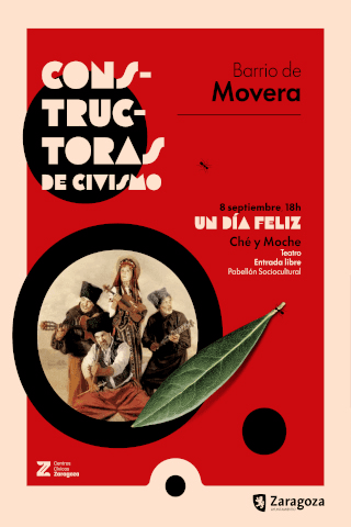 Cartel de Un día feliz. Teatro Ché y Moche.
