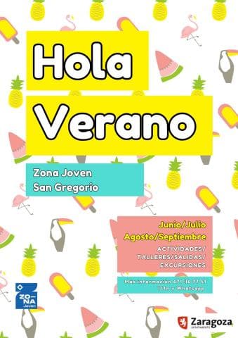 Cartel de Curso de Talleres Veraniegos