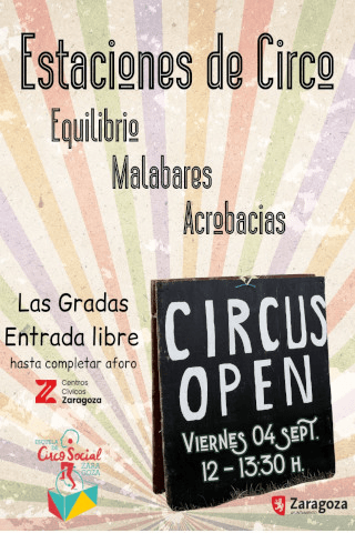 Cartel de Estaciones de circo