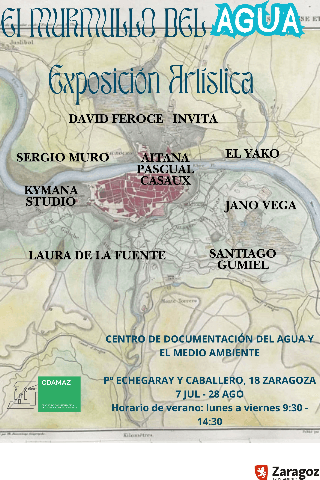 Cartel de Exposición artística "El murmullo del agua"
