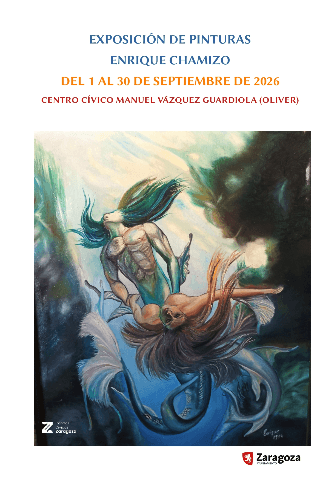 Cartel de Exposición de Pinturas. Enrique Chamizo.