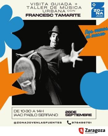 Cartel de Salida: visita guiada y taller de musica urbana con Fransesc Tamarite