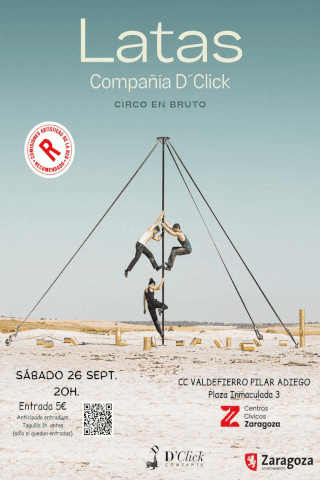 Cartel de LATAS. Cía D'Click