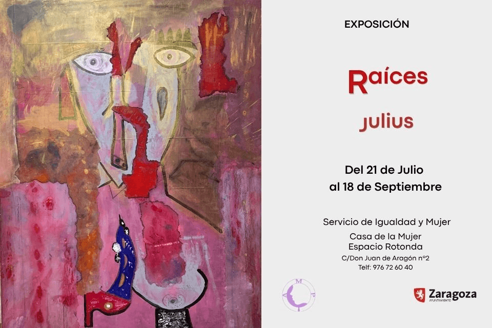 Cartel de Exposición "Raíces" de Julius