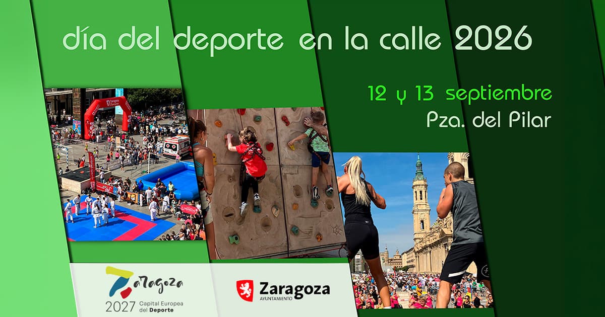 Cartel de Día del Deporte en la Calle