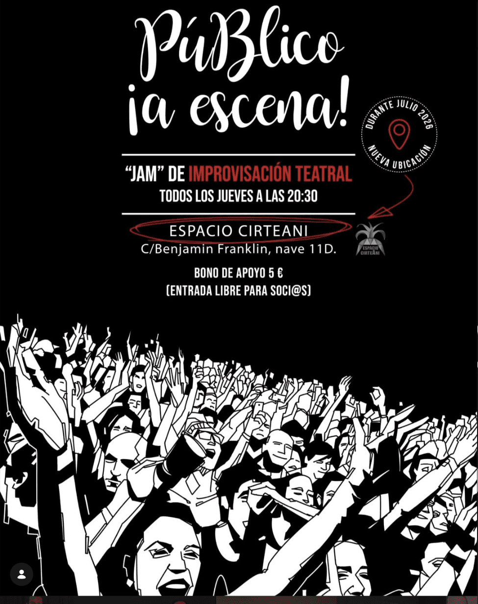 Cartel de Público ¡a escena!: jam de improvisación teatral