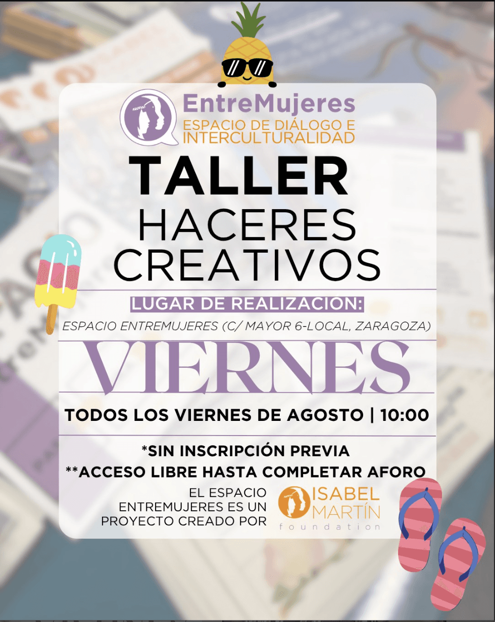 Cartel de Taller Haceres Creativos