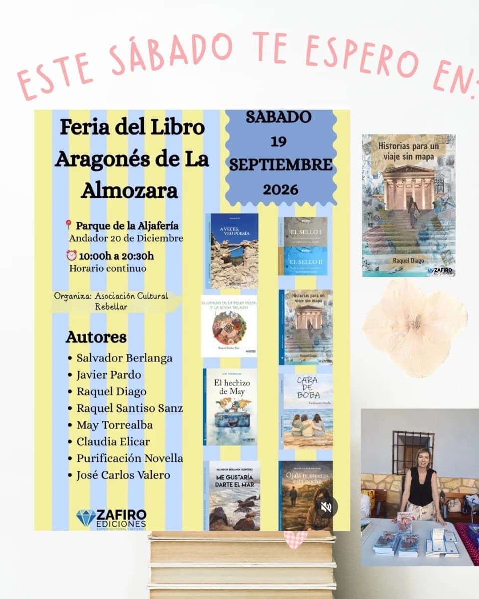 Cartel de Feria del Libro Aragonés de La Almozara