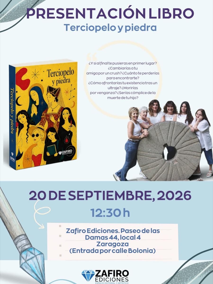 Cartel de Presentación de «Terciopelo y piedra»