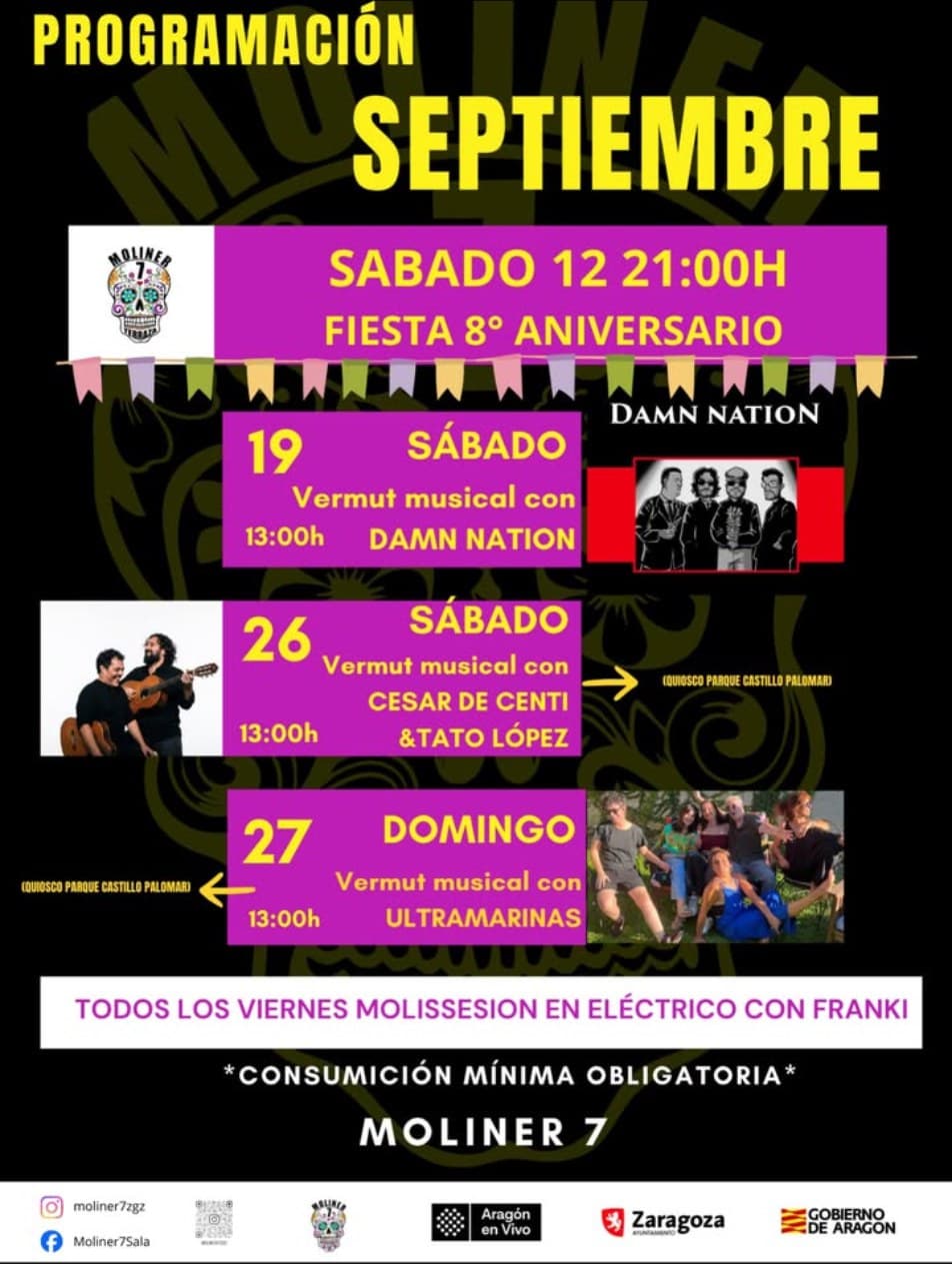 Cartel de Vermut musical con César de Centi y Tato López