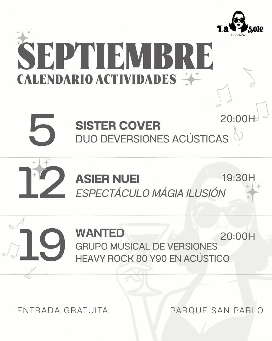 Cartel de Wanted: versiones de heavy rock de los 80 y 90 en acústico