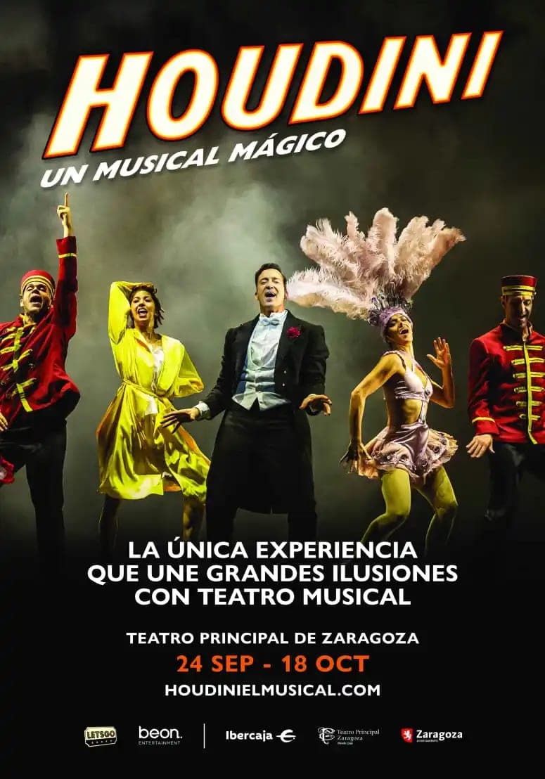 Cartel de Teatro Principal. Musical Houdini