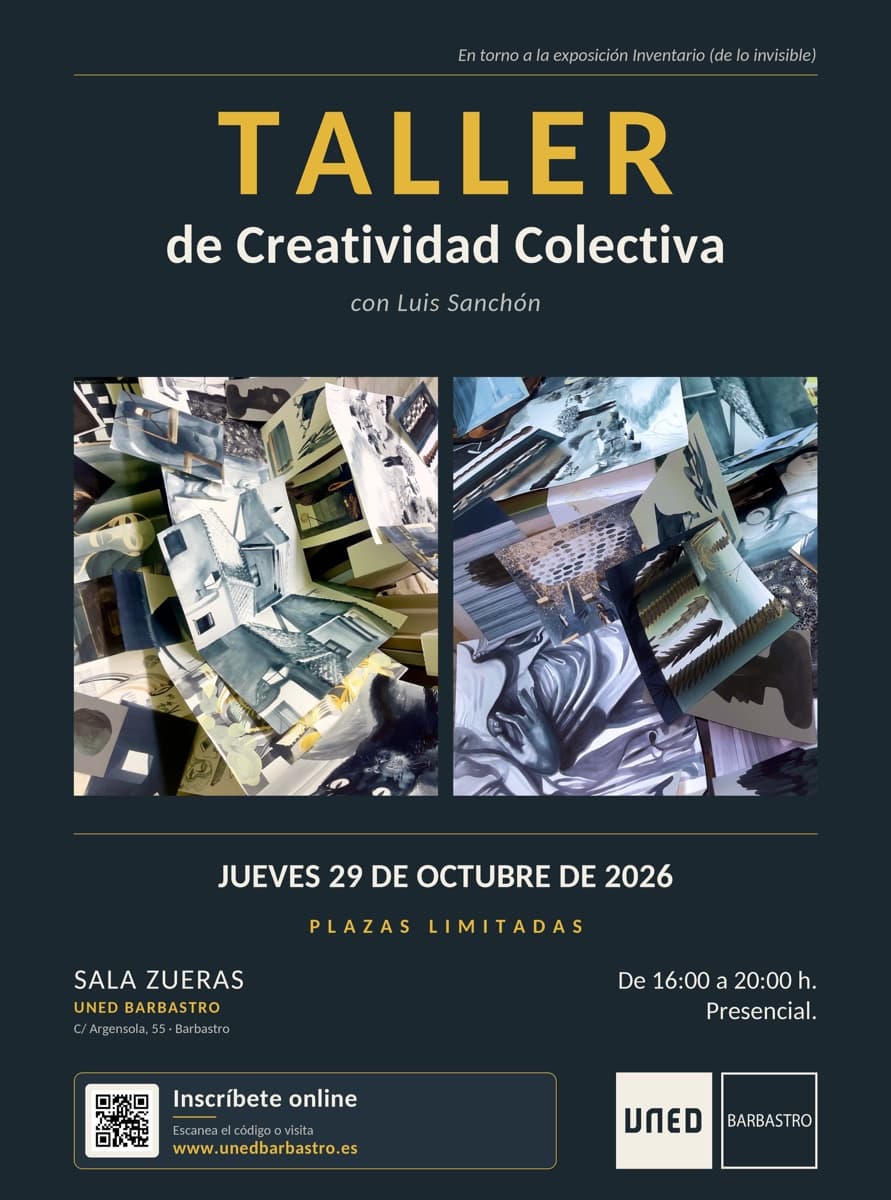 Cartel de Taller de Creatividad Colectiva con Luis Sanchón