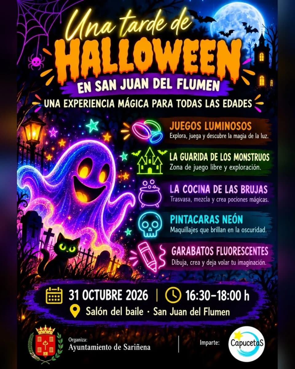 Cartel de Una tarde de Halloween en San Juan del Flumen