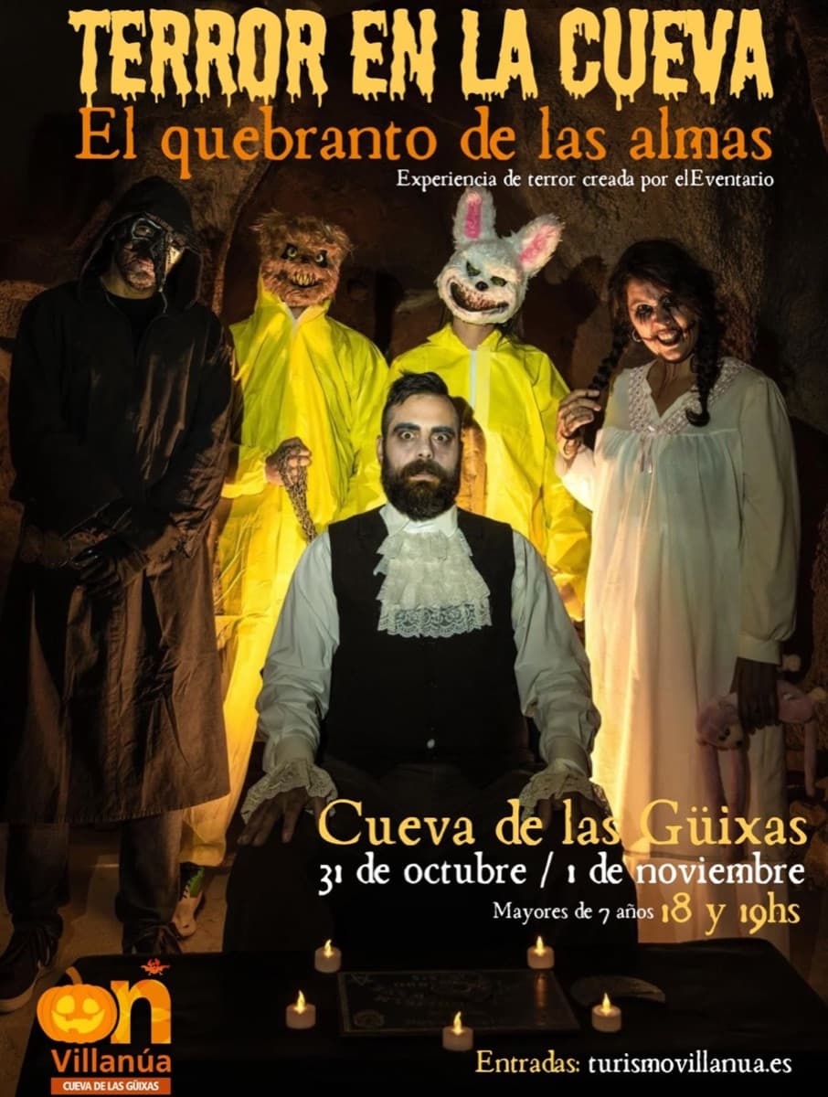 Cartel de Terror en la Cueva: «El quebranto de las almas», en la Cueva de las Güixas