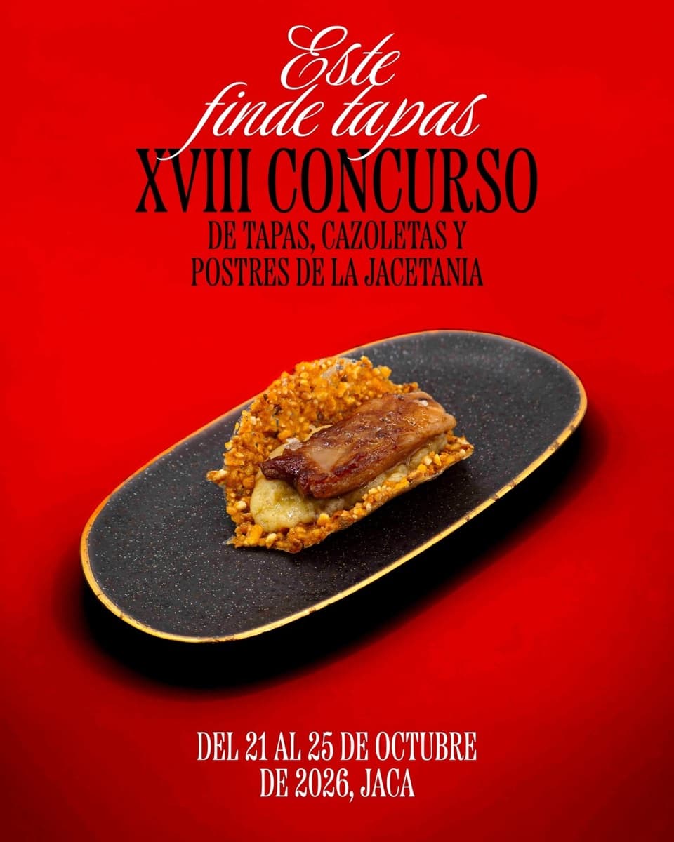 Cartel de XVIII Concurso de Tapas, Cazoletas y Postres de la Jacetania