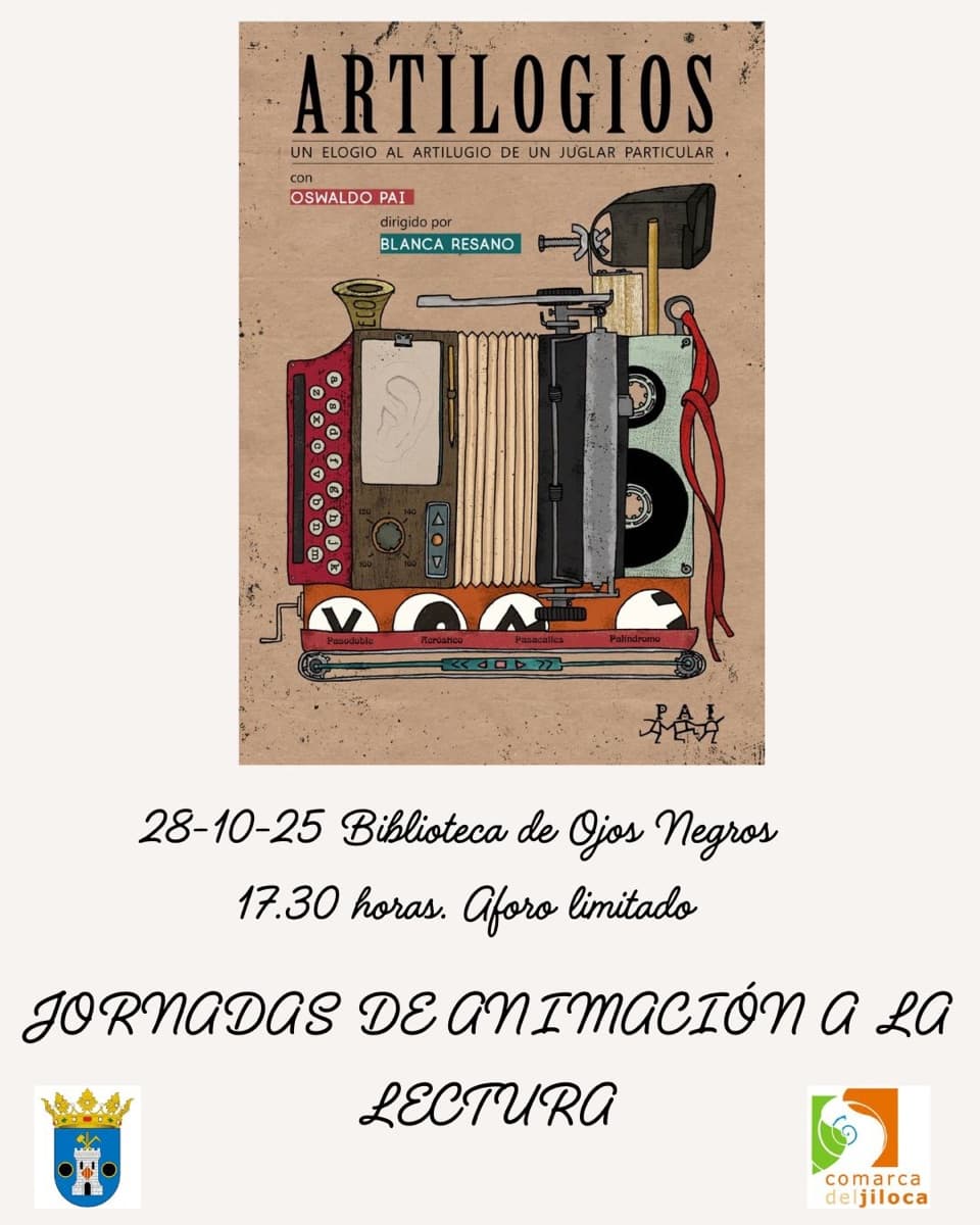 Cartel de «Artilogios», con Oswaldo Pai (Ojos Negros)