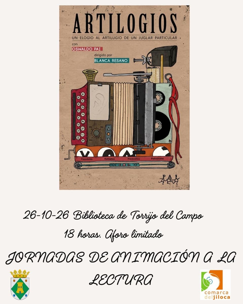 Cartel de «Artilogios», con Oswaldo Pai (Torrijo del Campo)