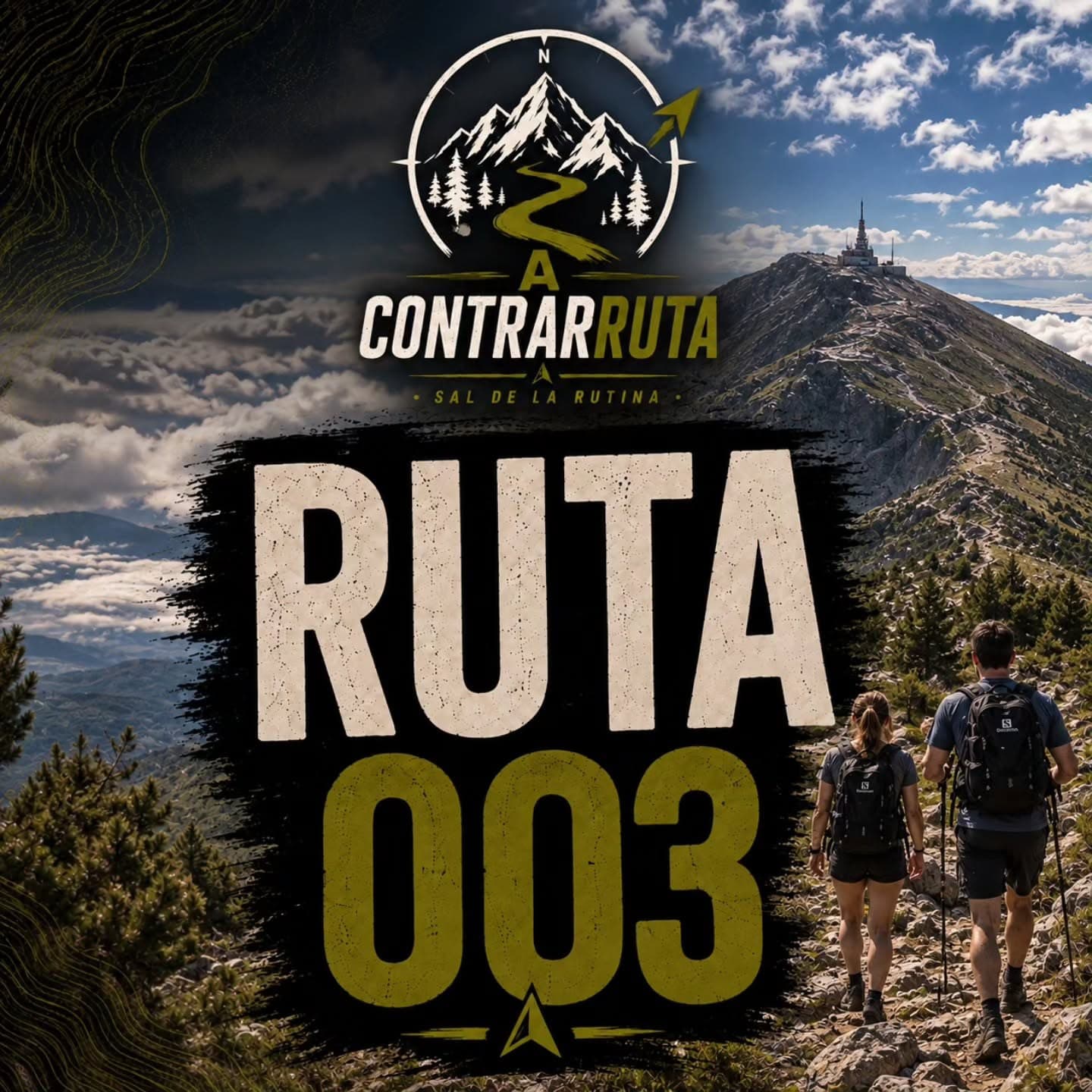Cartel de A Contrarruta · Plan #003: subida al Moncayo