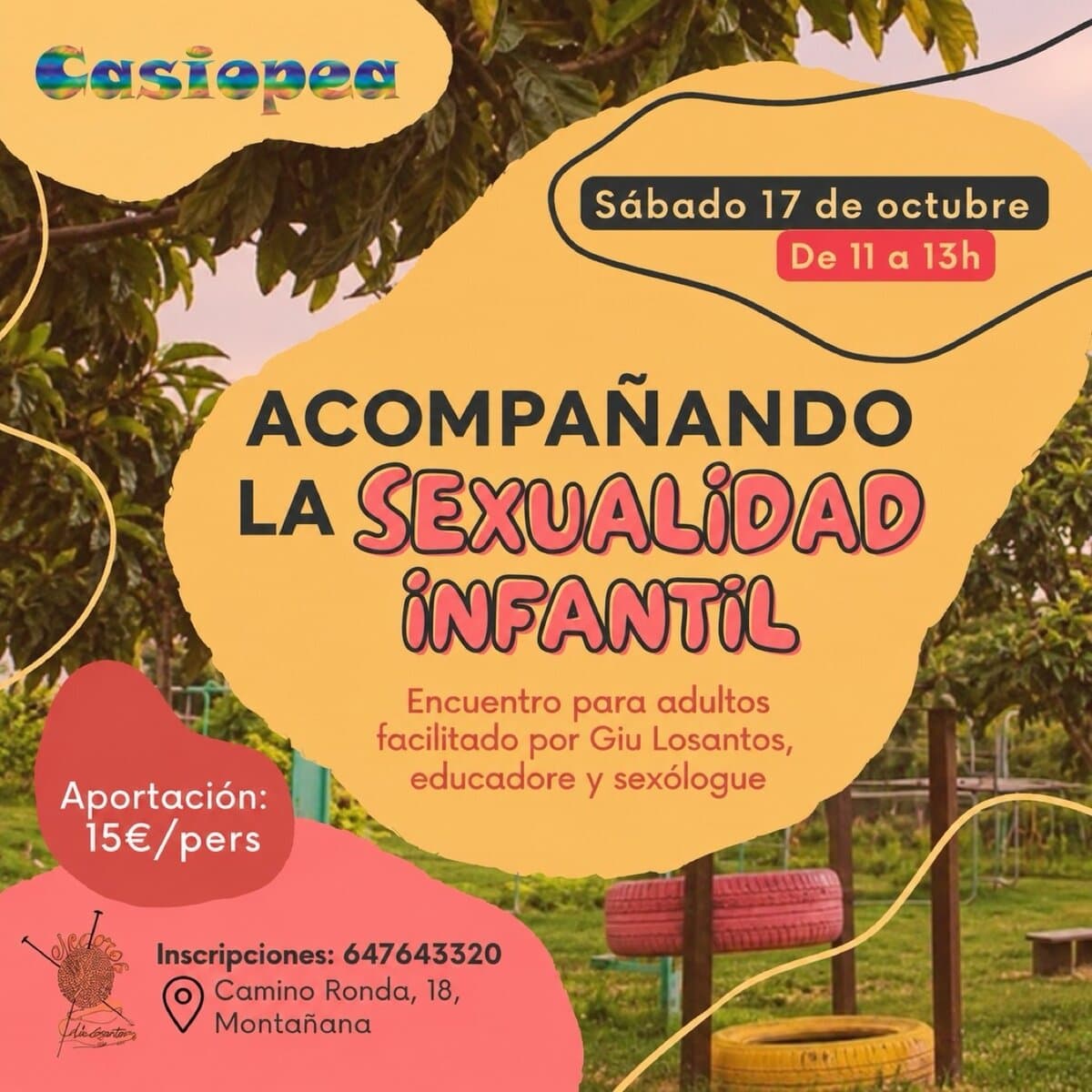 Cartel de Acompañando la sexualidad infantil: charla para adultos con Giu Losantos