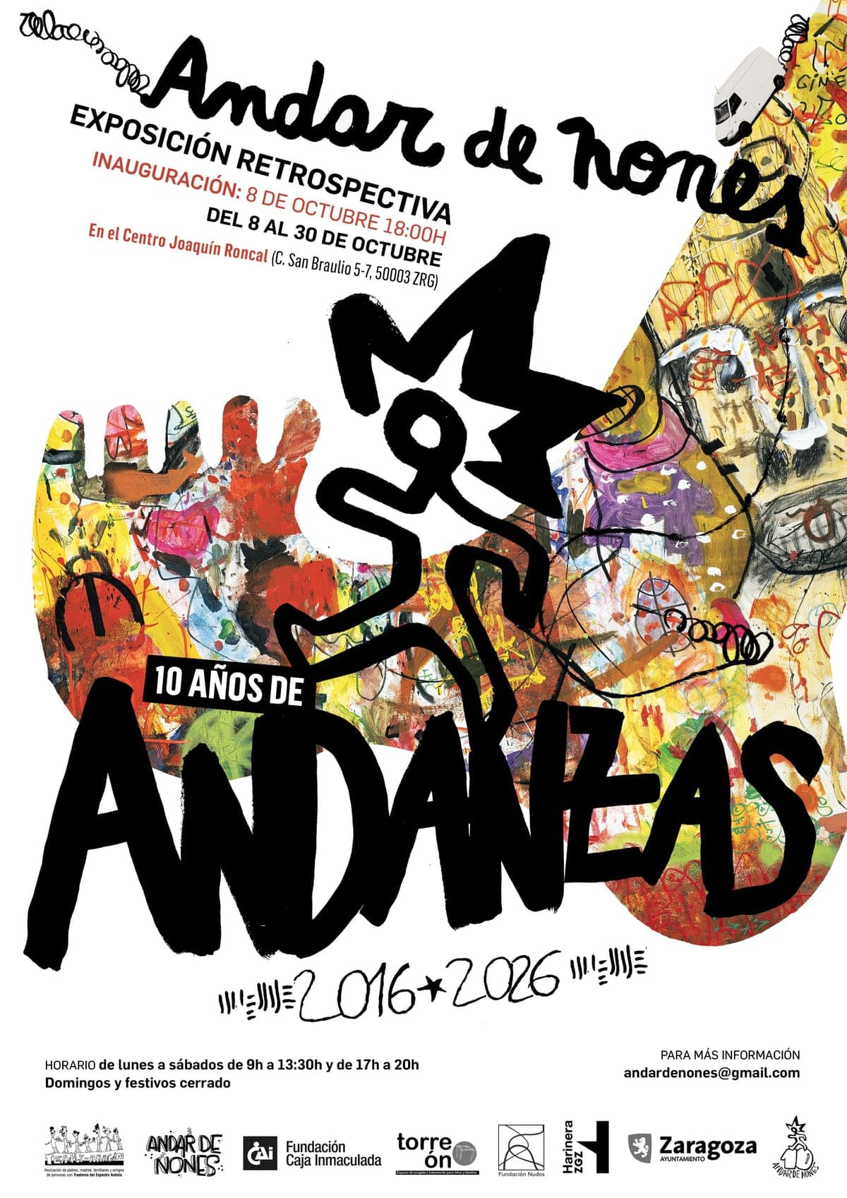 Cartel de Andanzas. 10 años de Andar de Nones (2016-2026)