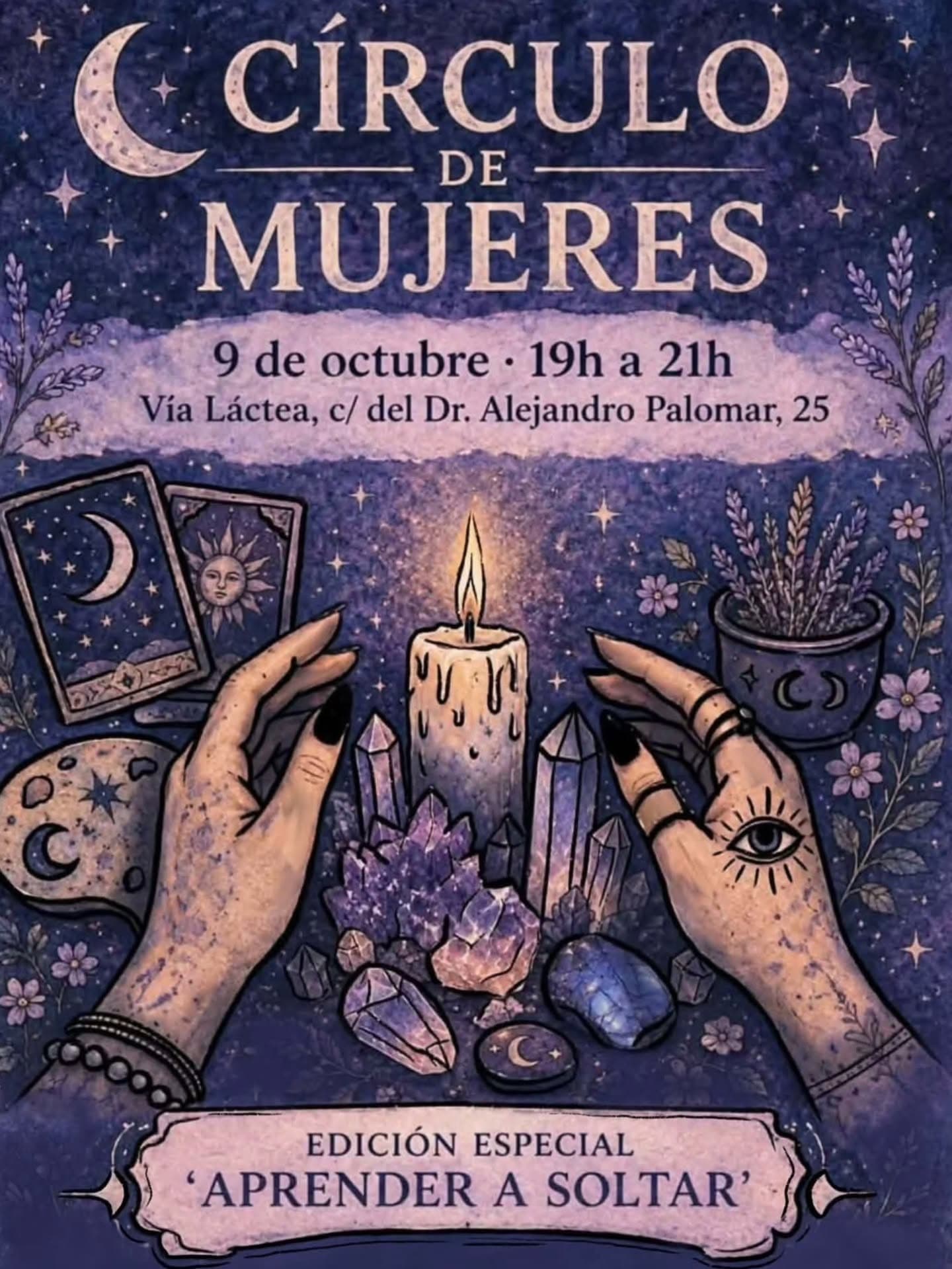 Cartel de Círculo de mujeres «Aprender a soltar»