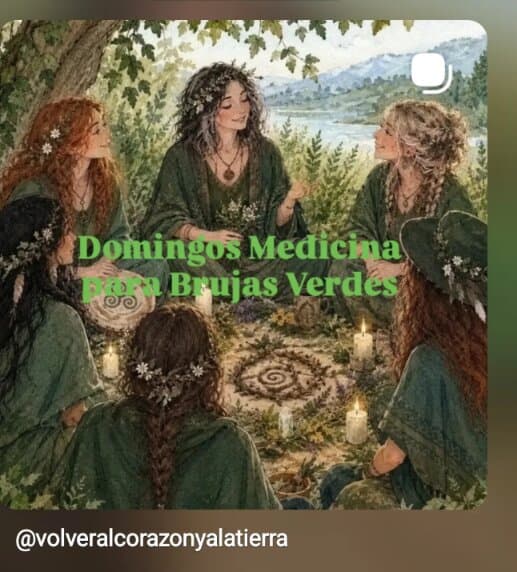 Cartel de Domingos Medicina para Brujas Verdes en Tierra Fértil