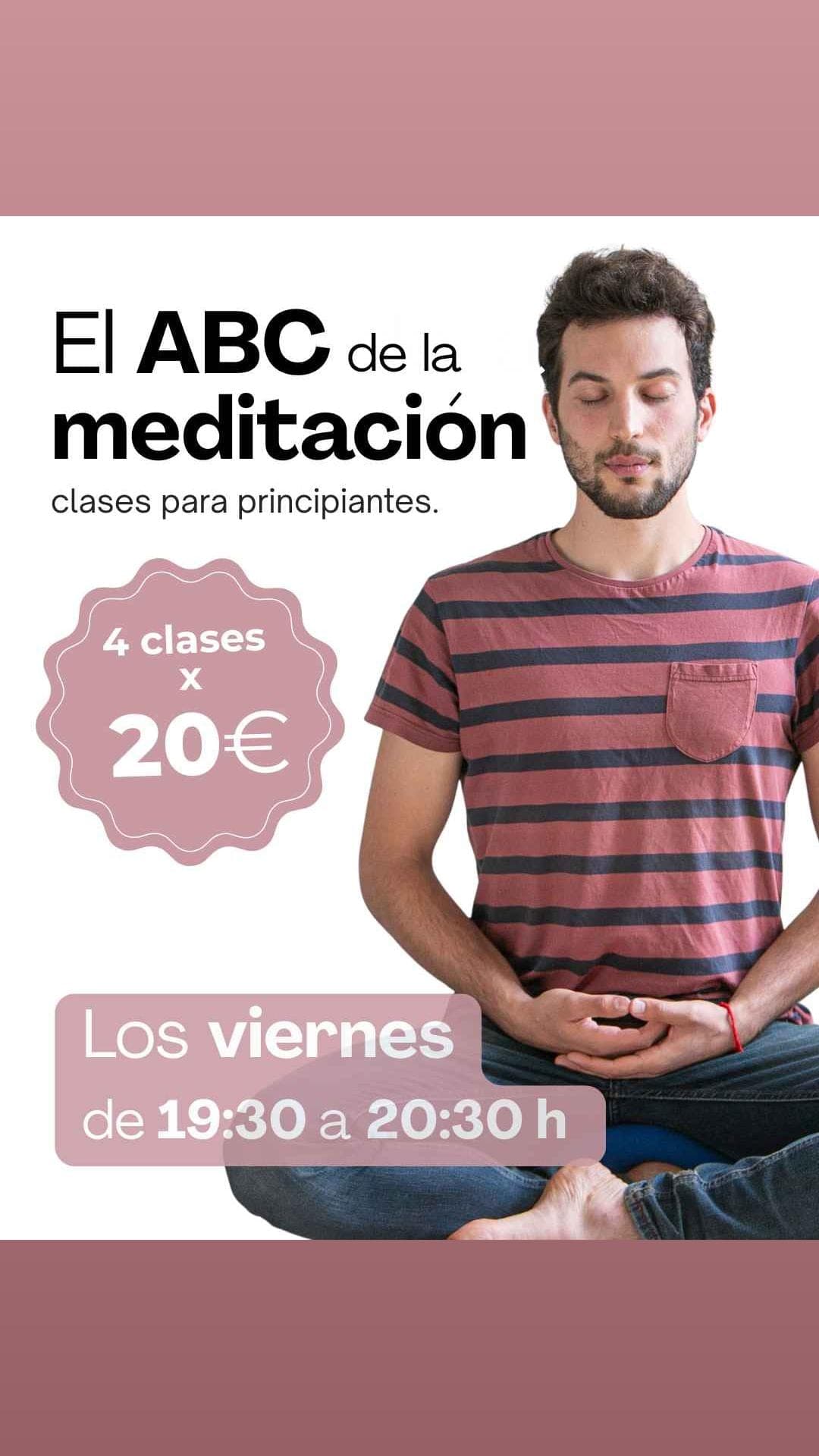 Cartel de El ABC de la meditación: clases para principiantes en el Centro Kadampa