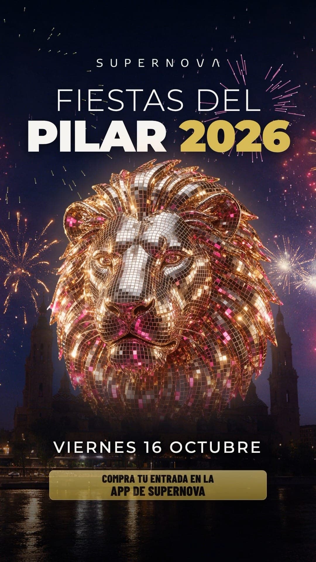 Cartel de Fiestas del Pilar 2026 en Supernova