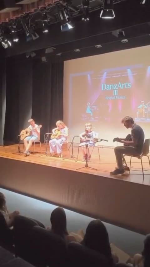 Cartel de Guitarra para peques, jóvenes y adultos en Danzarts