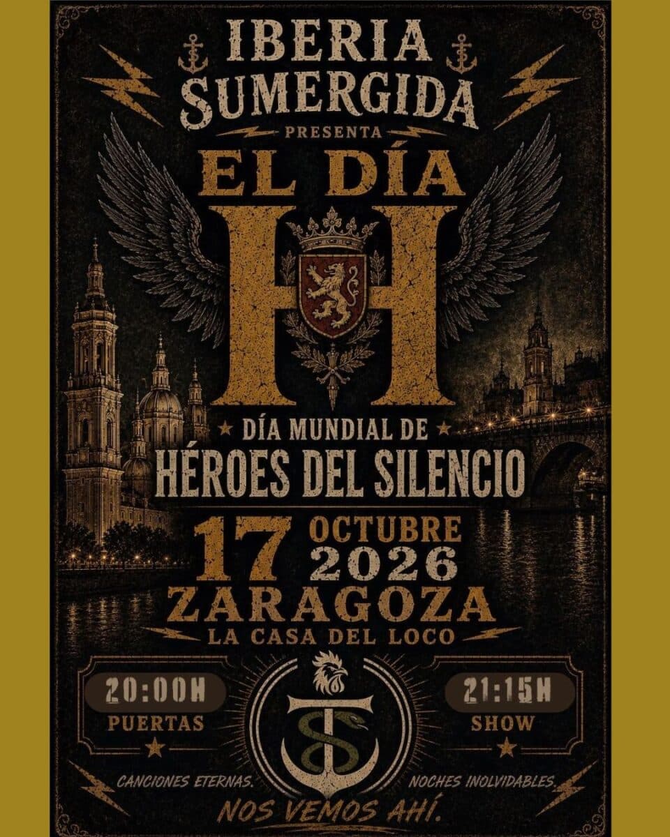 Cartel de Iberia Sumergida. Tributo a Héroes del Silencio