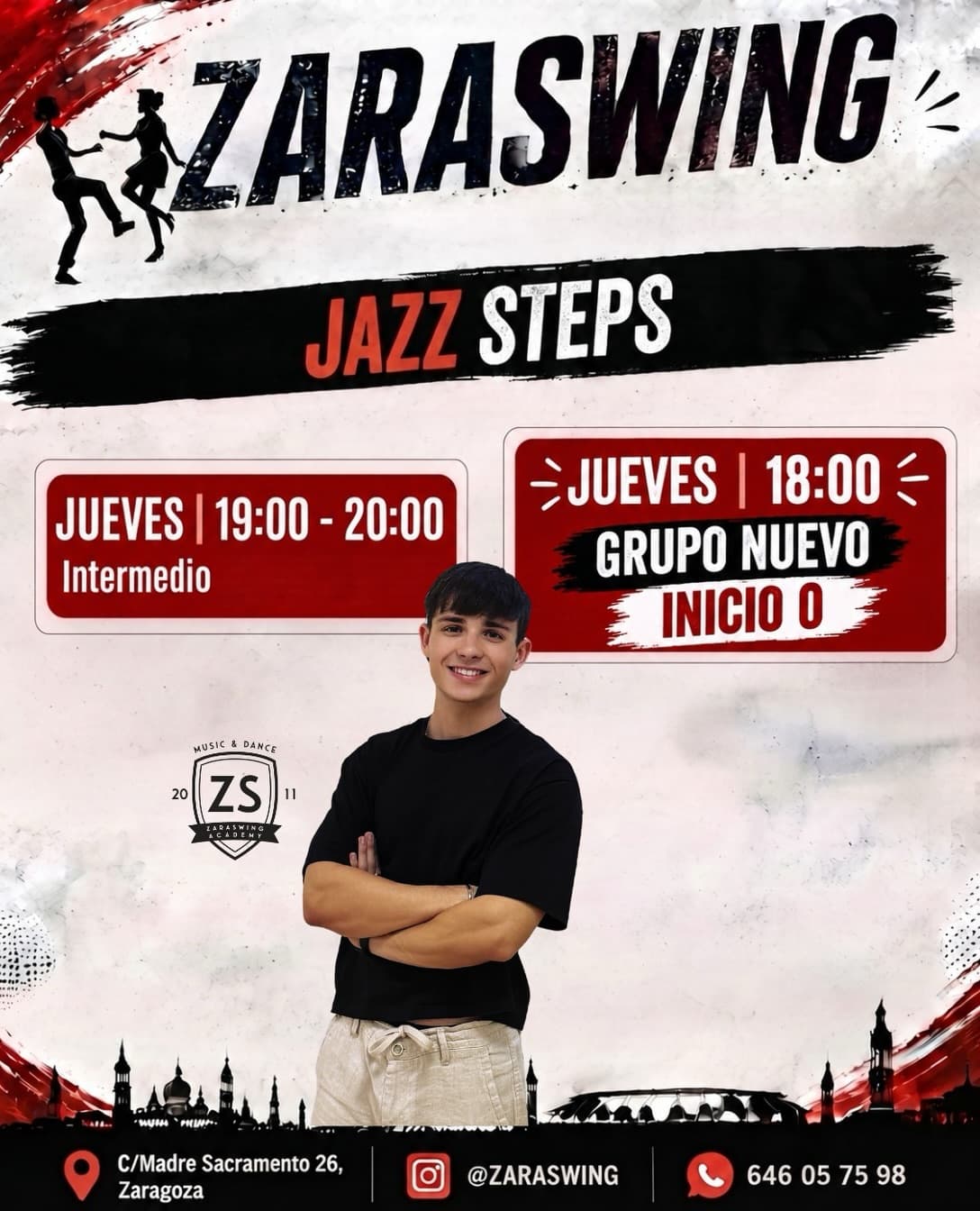 Cartel de Jazz steps en Zaraswing