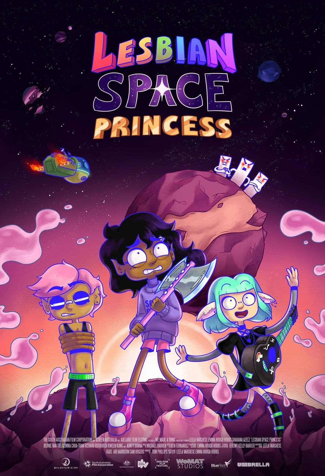 Cartel de Muestra de Cine Realizado por Mujeres: «Lesbian Space Princess»