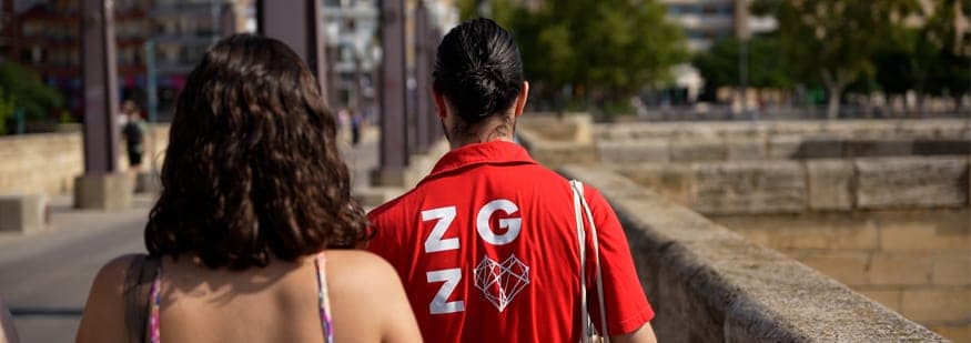 Cartel de Paseo por la Ribera del Ebro con los Informadores Turísticos