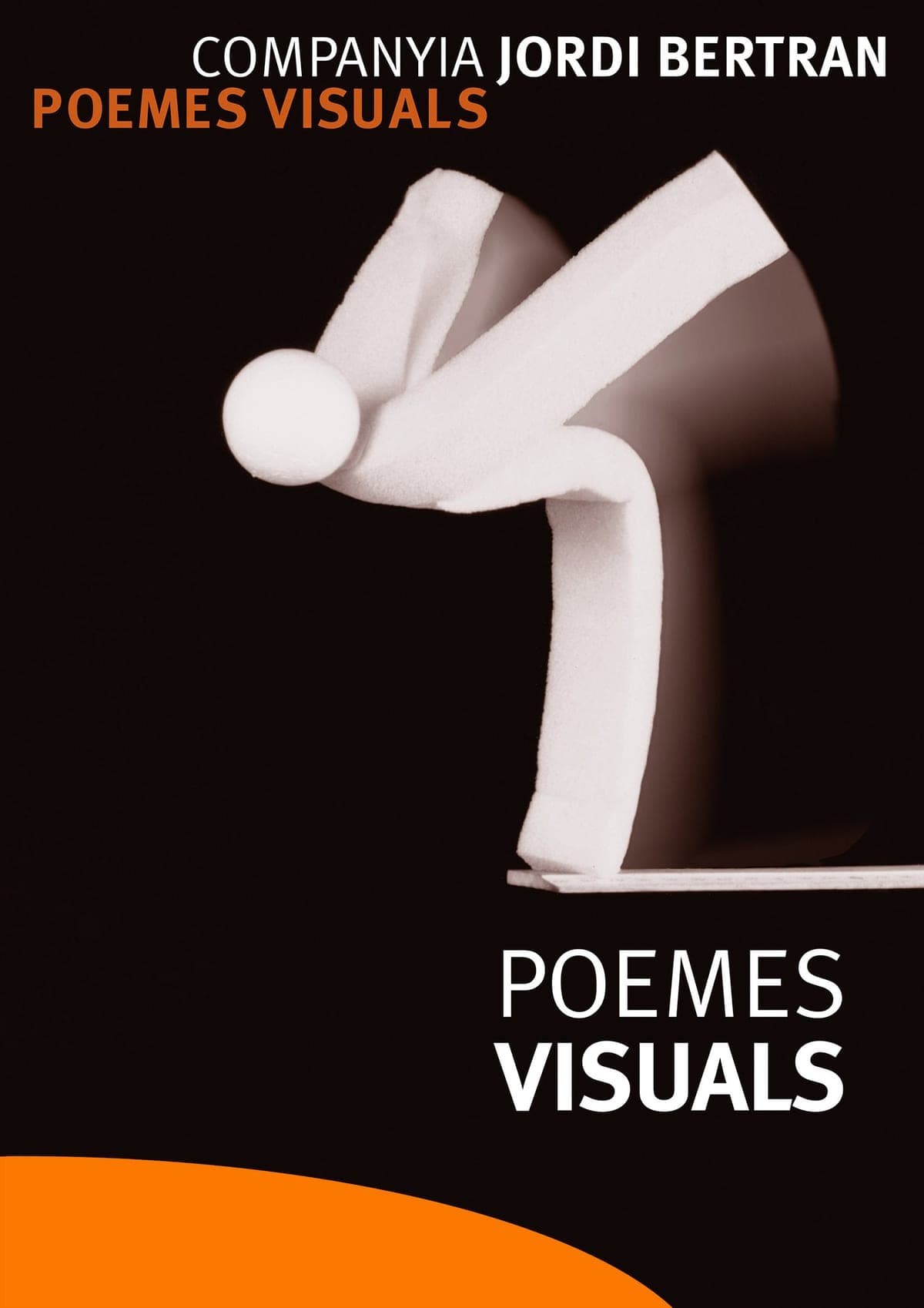 Cartel de Poemas visuales (Jordi Bertrán), en la Carpa Bagdad