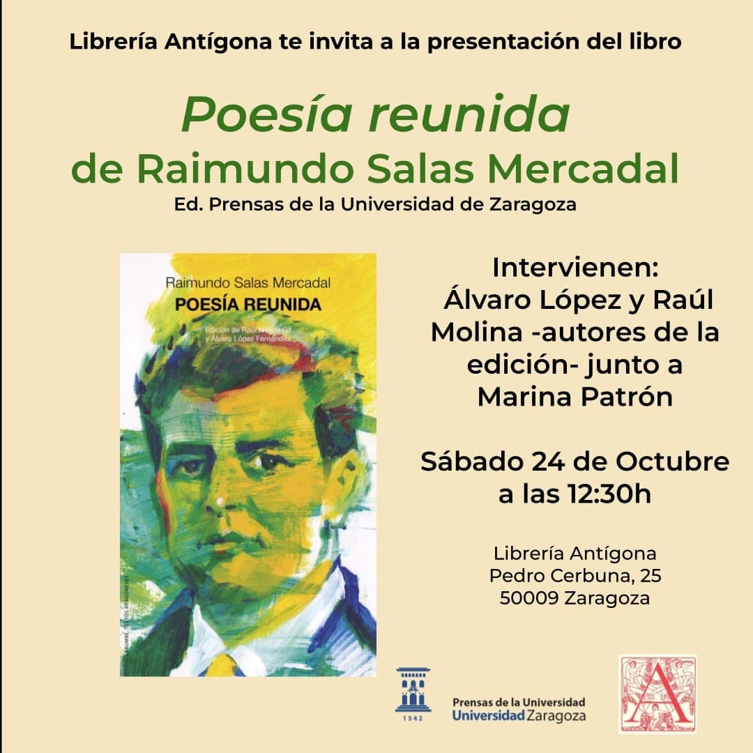 Cartel de Presentación de la «Poesía reunida» de Raimundo Salas Mercadal