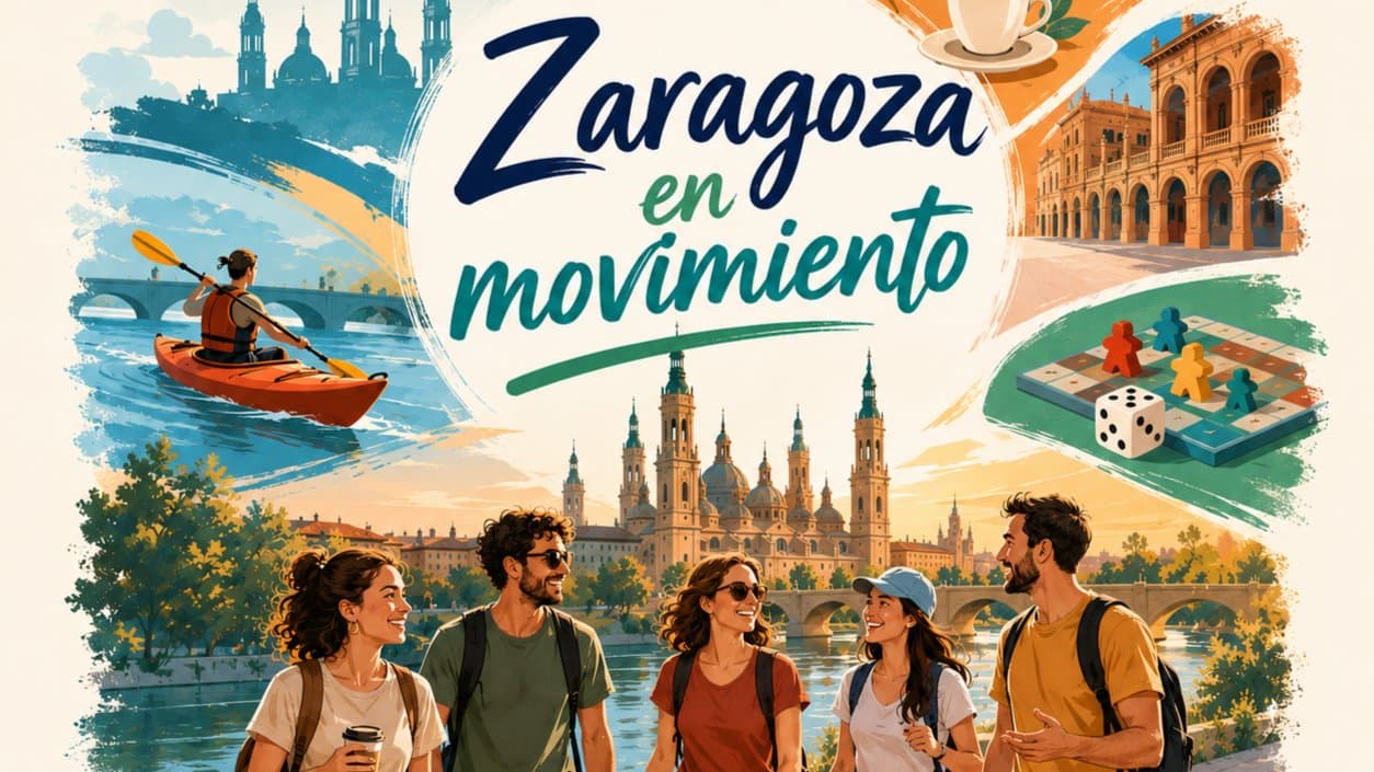 Cartel de Rocódromo y café: escalada para principiantes