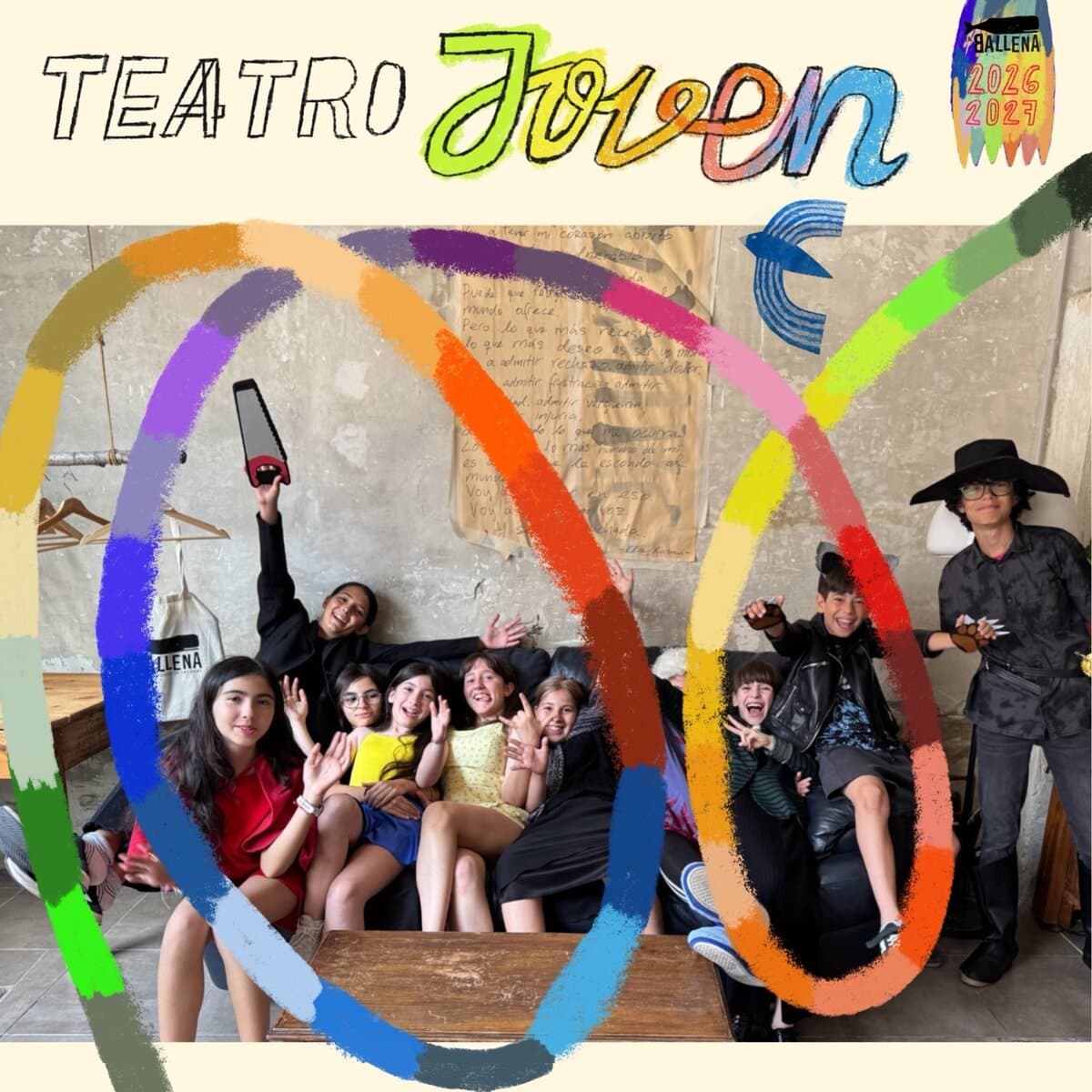 Cartel de Teatro joven, de 15 a 17 años, en La Ballena