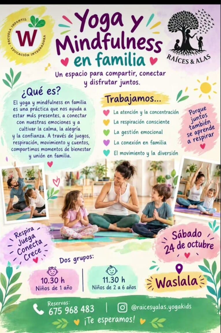 Cartel de Yoga y mindfulness en familia en Waslala